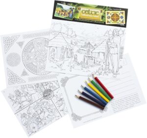 Celtic Educational Colouring Postcards