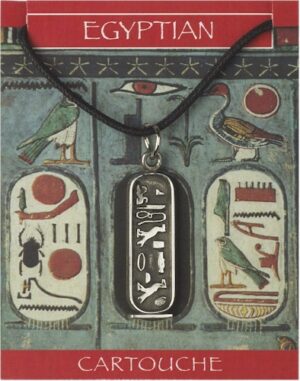 Cleopatra Cartouche Pendant - Pewter