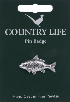 Carp Pin Badge - Pewter
