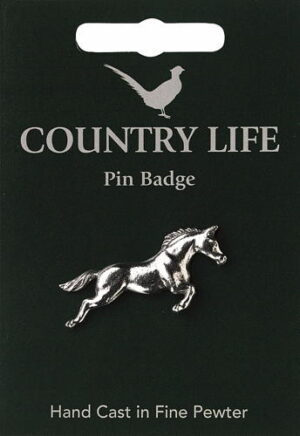 Horse Pin Badge - Pewter