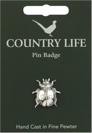 Ladybird Pin Badge - Pewter