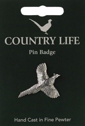 Pheasant Pin Badge - Pewter