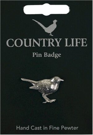 Robin Pin Badge - Pewter
