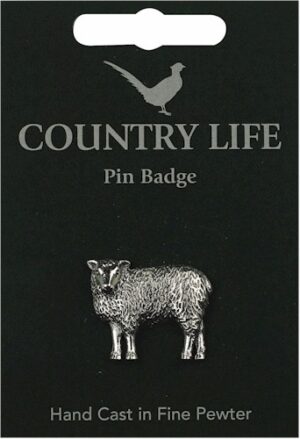Sheep Pin Badge - Pewter