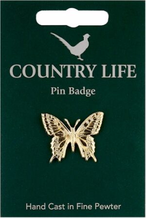 Swallowtail Butterfly Pin Badge - Gold Plated