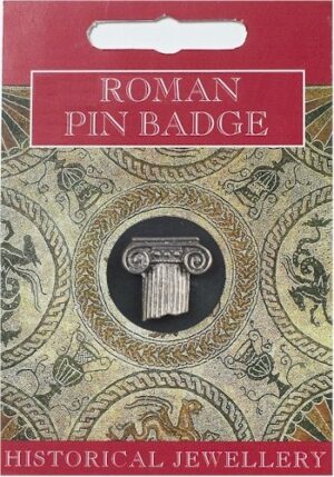 Roman Column Pin Badge