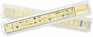 Egyptian Hieroglyphic Ruler - 30cm