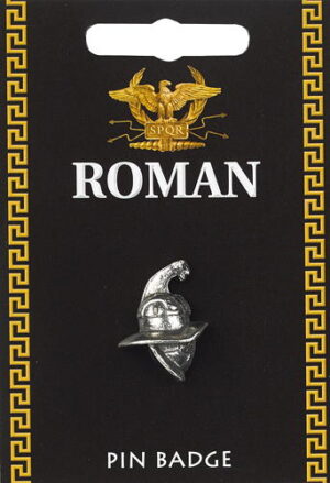 Gladiator Helmet Pin Badge