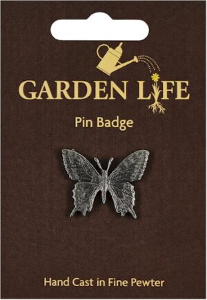 Swallowtail Butterfly Pin Badge - Pewter