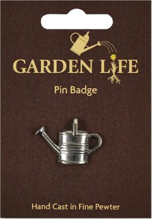 Watering Can Pin Badge - Pewter