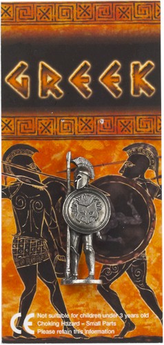 Single Greek Warrior Figure