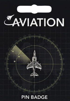 Harrier Jet Pin Badge - Pewter