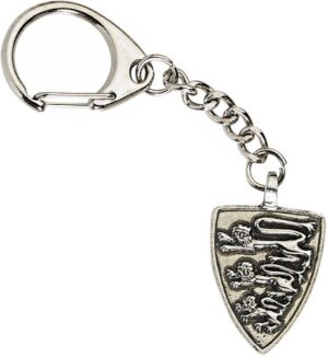 Heraldic Lions Pewter Key-Ring