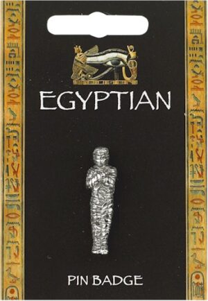 Egyptian Mummy Pin Badge - Pewter
