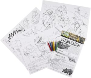 Prehistoric Educational Colouring Posters