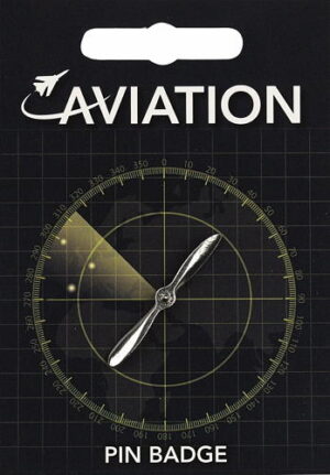 Propeller Pin Badge - Pewter