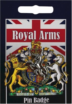 Royal Arms Unicorn Pin Badge - Pewter