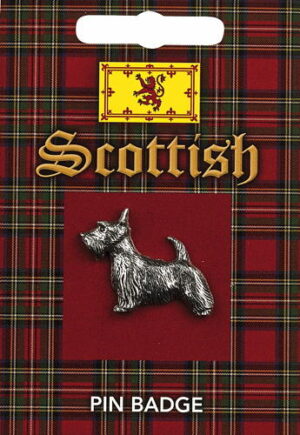 Scottish Scottie Dog Pin Badge