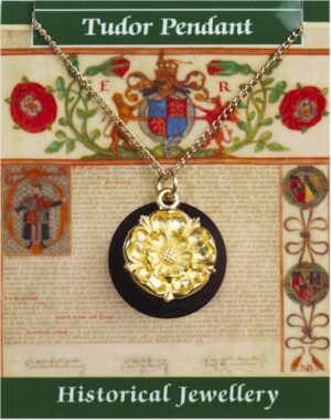 Tudor Rose Pendant - Gold Plated