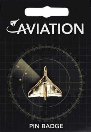 Vulcan Bomber Pin Badge - Gold Plated