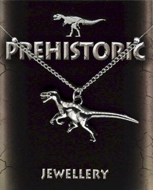 Velociraptor Pendant - Pewter